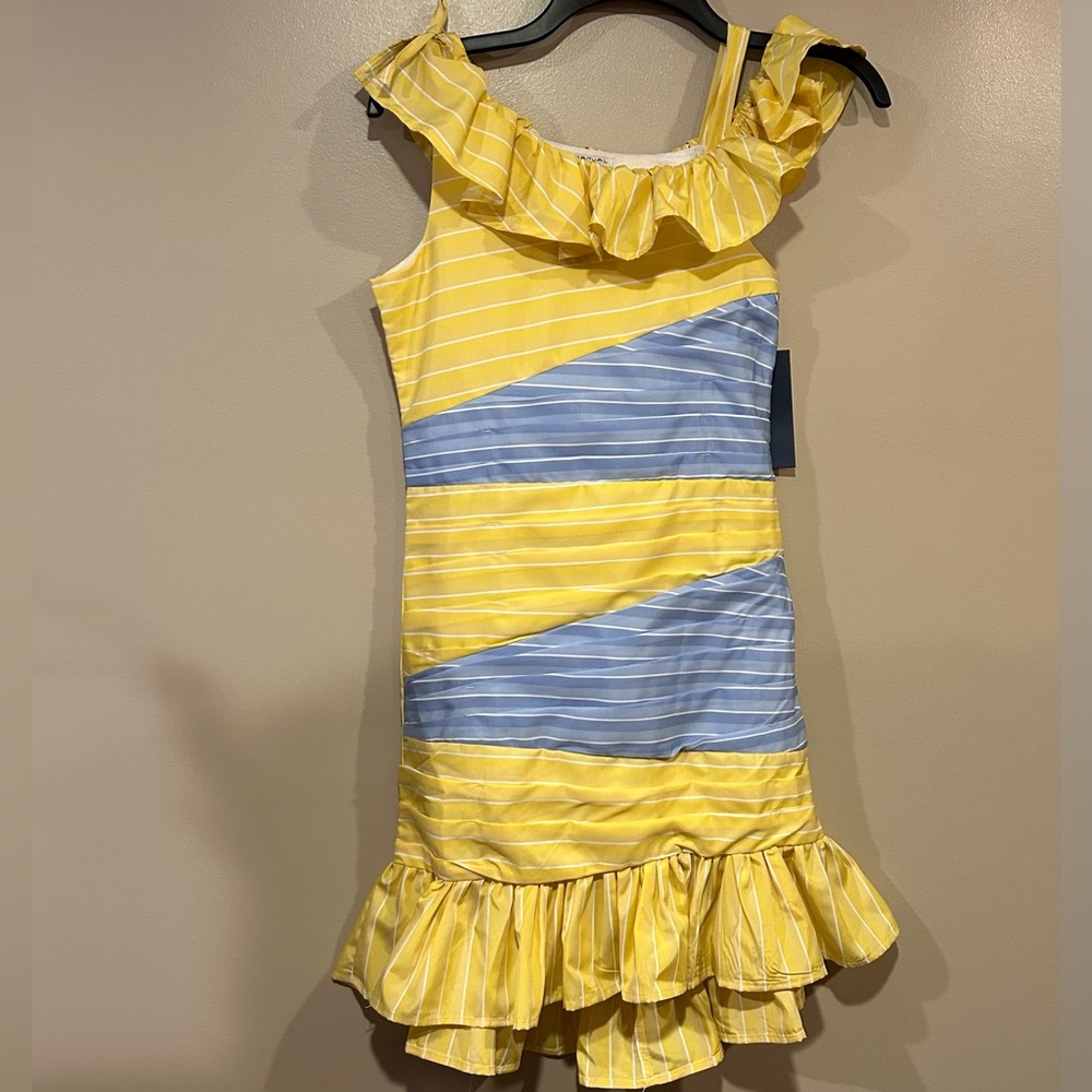 Habitual Color Block High-Low-Hem Dress - Picture 5 of 11